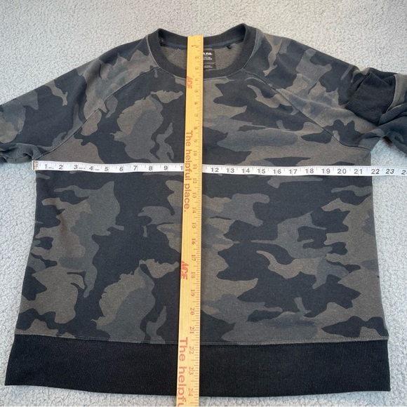 prAna Sweatshirts Womens L Black Camo Cozy Up Pullover Comfort - Picture 7 of 12
